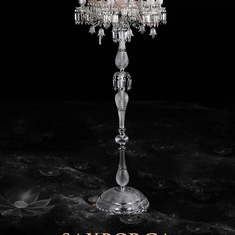 Modern Crystal Floor Lamp — Living Room, Bedroom & Bedside — view 11