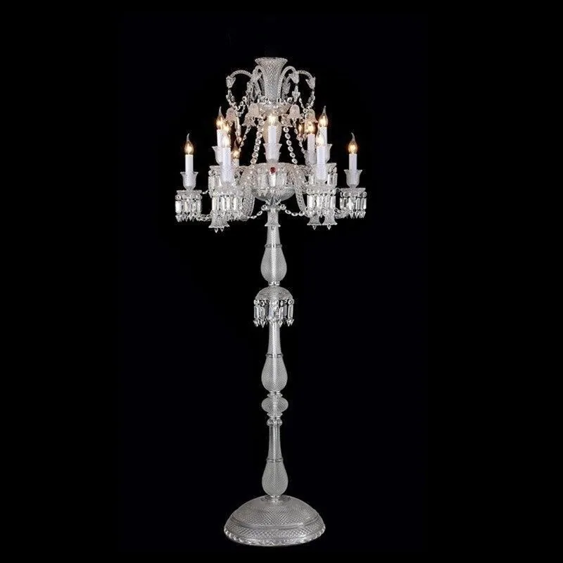 Modern Crystal Floor Lamp — Living Room, Bedroom & Bedside — view 2