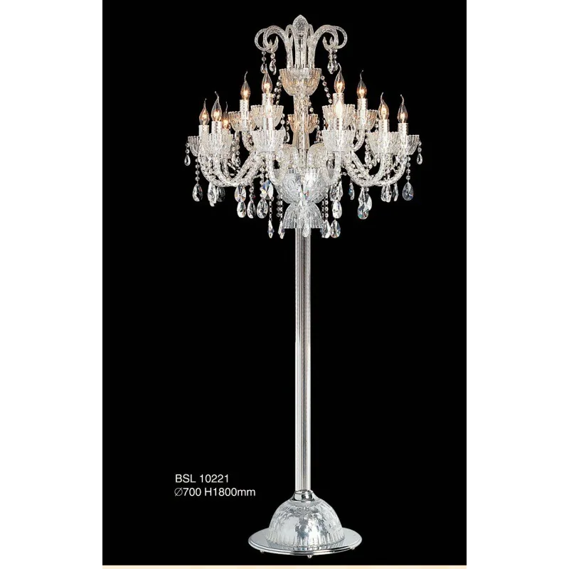 Modern Crystal Floor Lamp — Living Room, Bedroom & Bedside — view 6