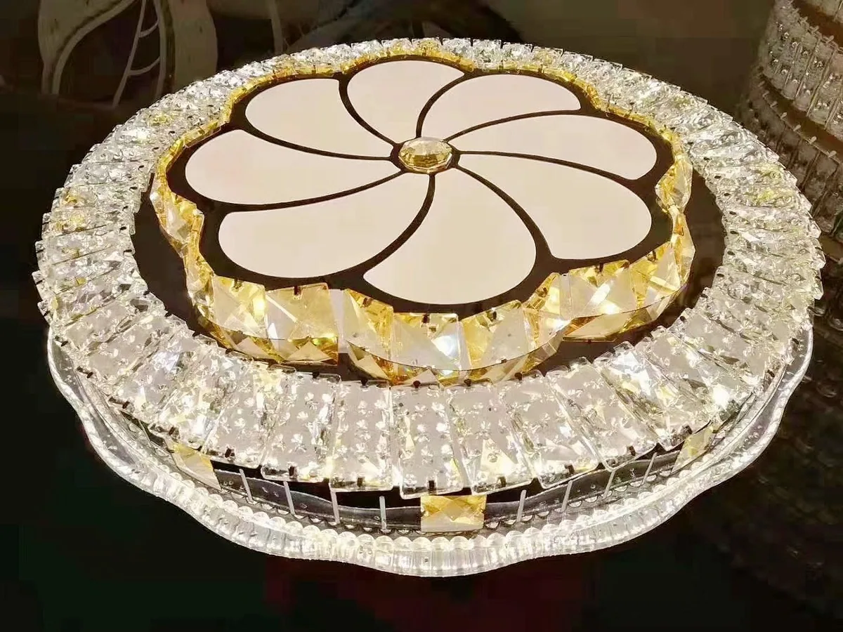 Modern LED Crystal Ceiling Light — Clubhouse — view 6