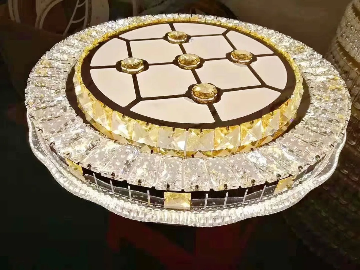Modern LED Crystal Ceiling Light — Clubhouse — view 7