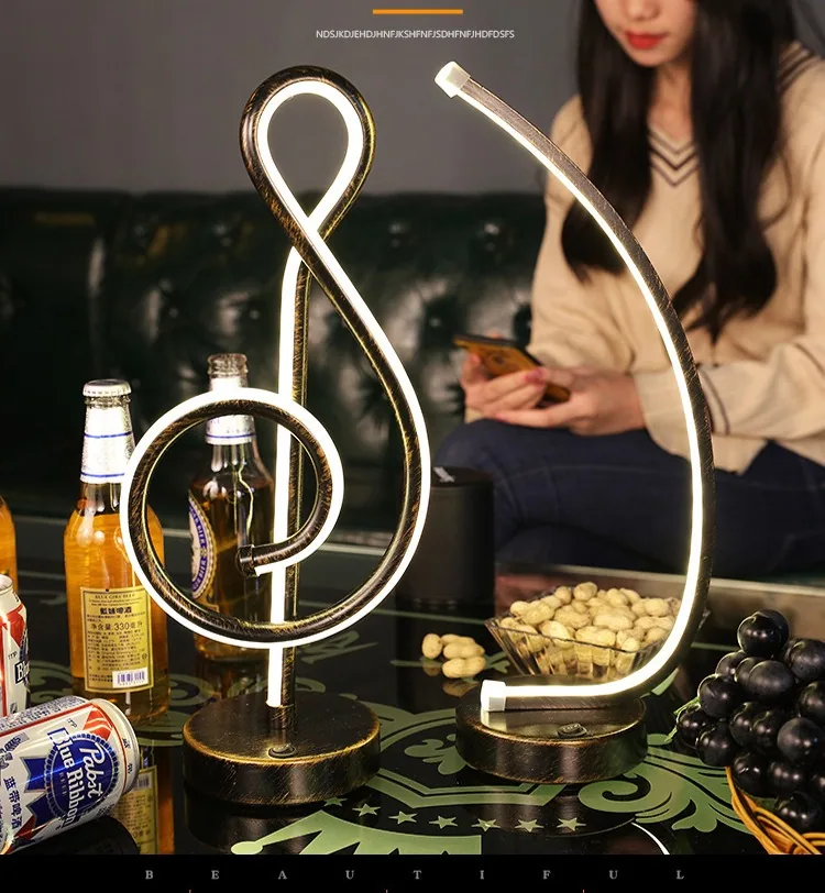 Vintage LED Table Lamp — Dining Room, Bar Counter & Café — view 10