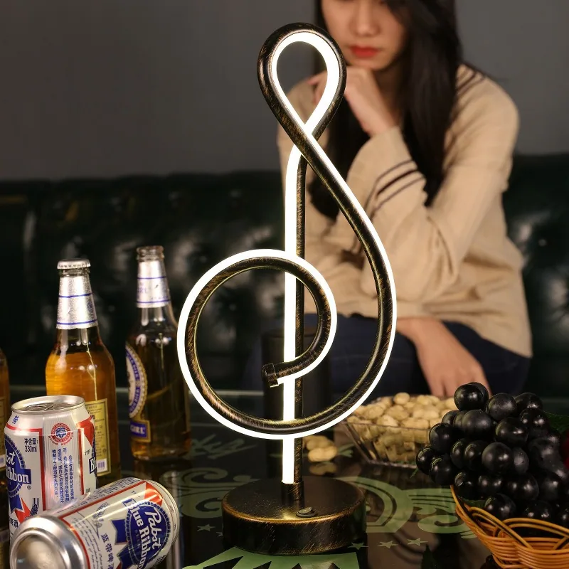 Vintage LED Table Lamp — Dining Room, Bar Counter & Café — view 3