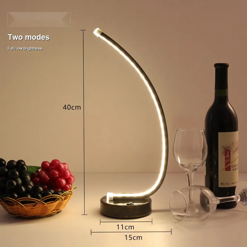 Vintage LED Table Lamp — Dining Room, Bar Counter & Café — view 8