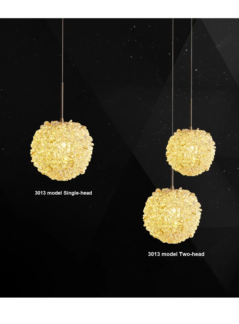 Light Luxury Crystal Chandelier — Bedroom, Bedside & Walkway — view 7