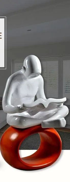 Post-Modern Scholar Boy Sculpture Floor Lamp — Show Flat Series — view 8