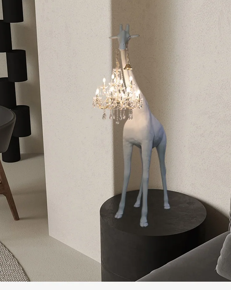 Crystal Giraffe Sculpture Floor Lamp — Showroom Centrepiece — view 10