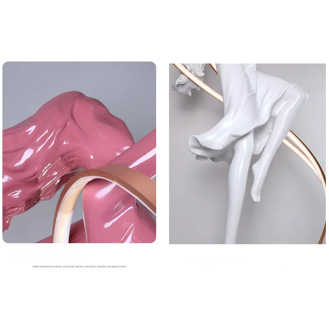 Italian-Style Dancing Muse Sculpture Floor Lamp — Retail Display — view 4