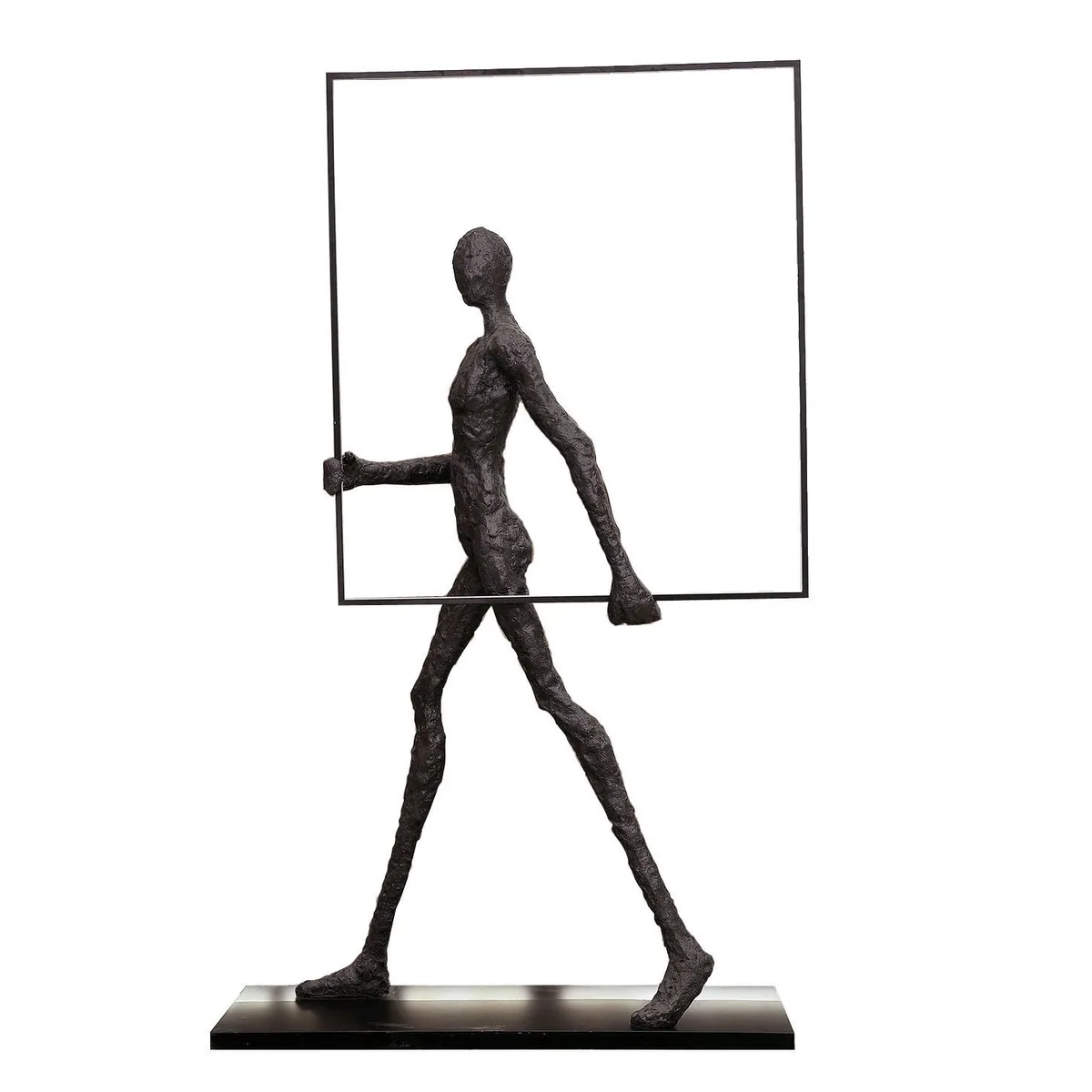 Abstract Figure Sculpture Floor Lamp — Hotel Lobby Art — view 3