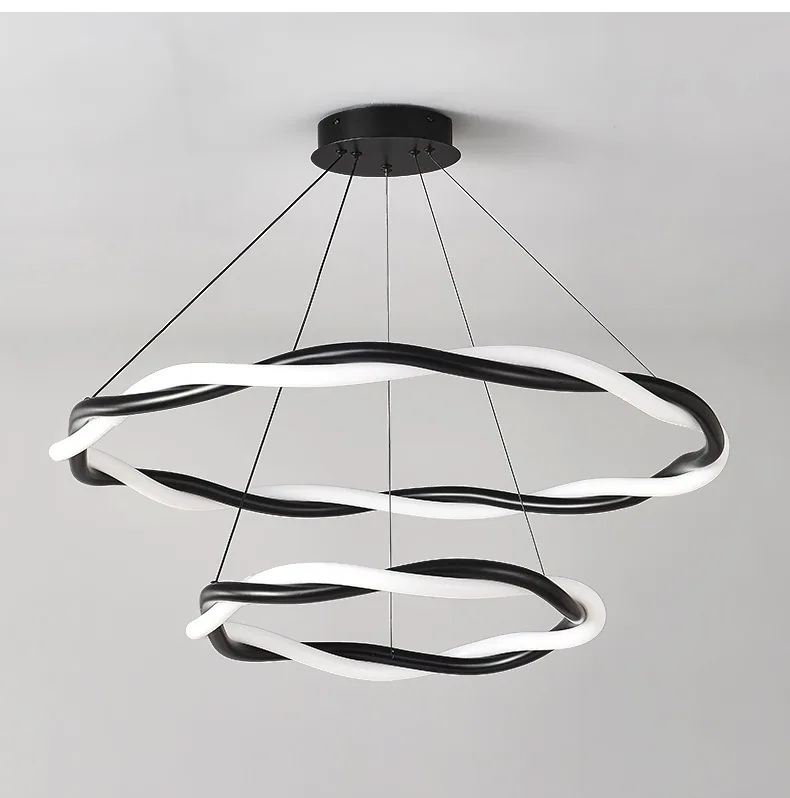 Minimalist LED Chandelier — Living Room, Bedroom & Dining Room — view 15