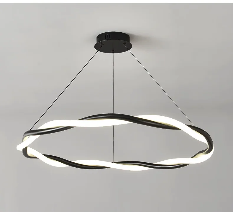 Minimalist LED Chandelier — Living Room, Bedroom & Dining Room — view 16