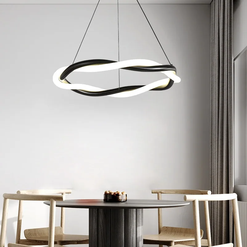 Minimalist LED Chandelier — Living Room, Bedroom & Dining Room — view 3