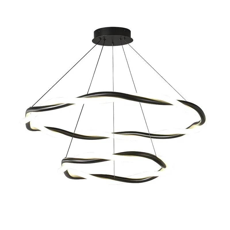 Minimalist LED Chandelier — Living Room, Bedroom & Dining Room — view 4