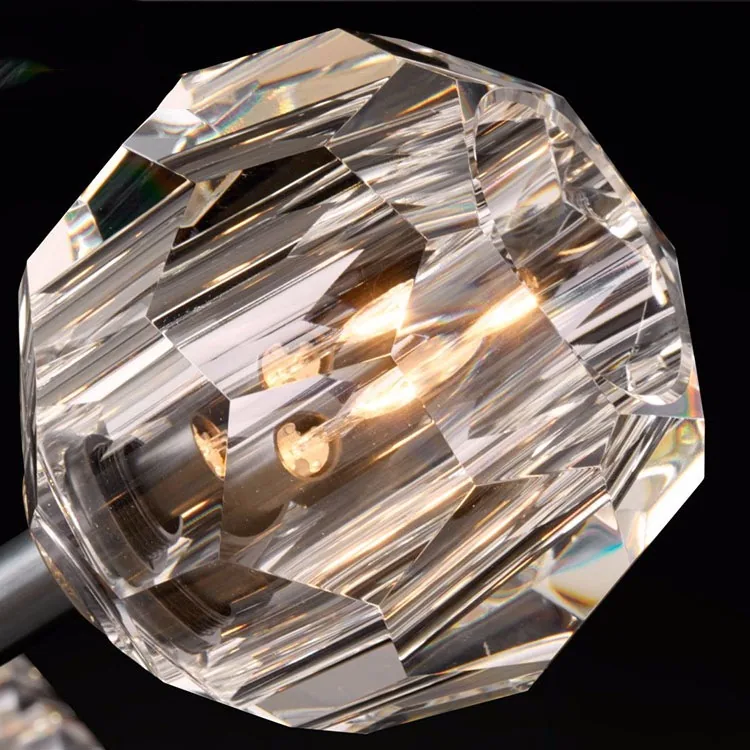 Minimalist Crystal Twin-Head Wall Lamp — Villa, Hotel & Living Room — view 4