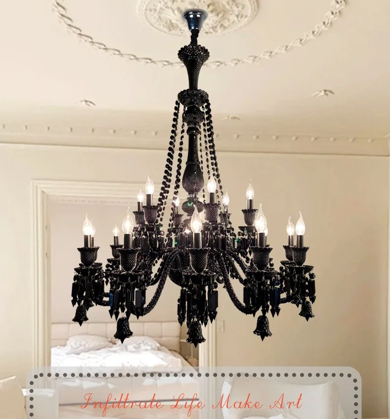 European Crystal Chandelier — Villa, Living Room & Bedroom — view 6