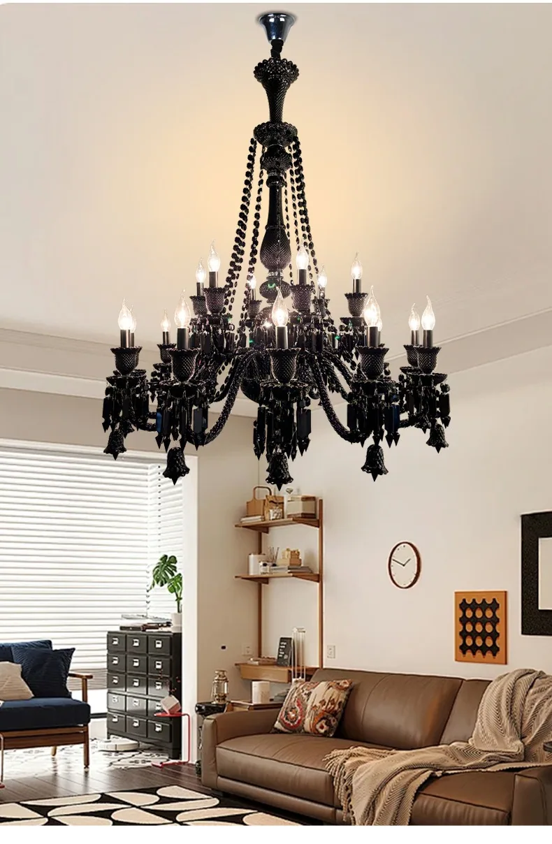 European Crystal Chandelier — Villa, Living Room & Bedroom — view 7