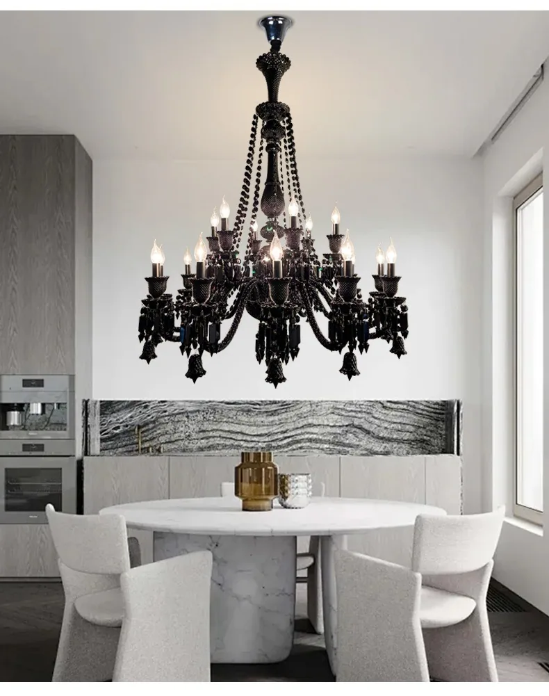 European Crystal Chandelier — Villa, Living Room & Bedroom — view 9