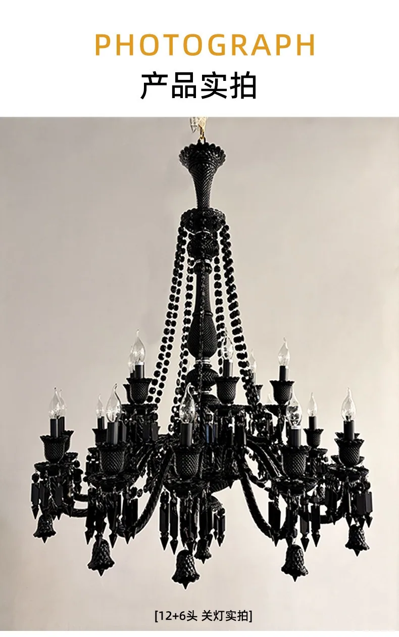 European Crystal Chandelier — Villa, Living Room & Bedroom — view 10