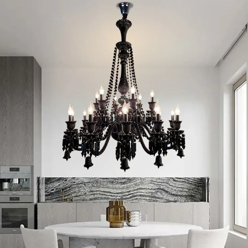 European Crystal Chandelier — Villa, Living Room & Bedroom — view 4