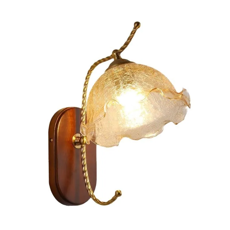 Minimalist Solid Wood Wall Lamp — Living Room, Bedroom & Bedside — view 5