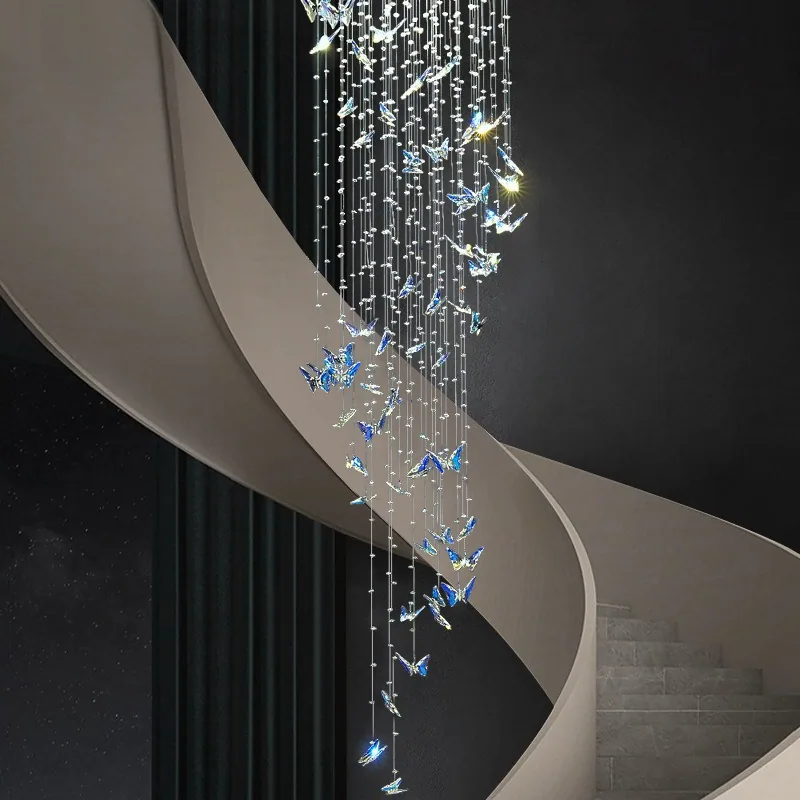 Modern Crystal Chandelier — Duplex, Stairwell & Villa — view 2