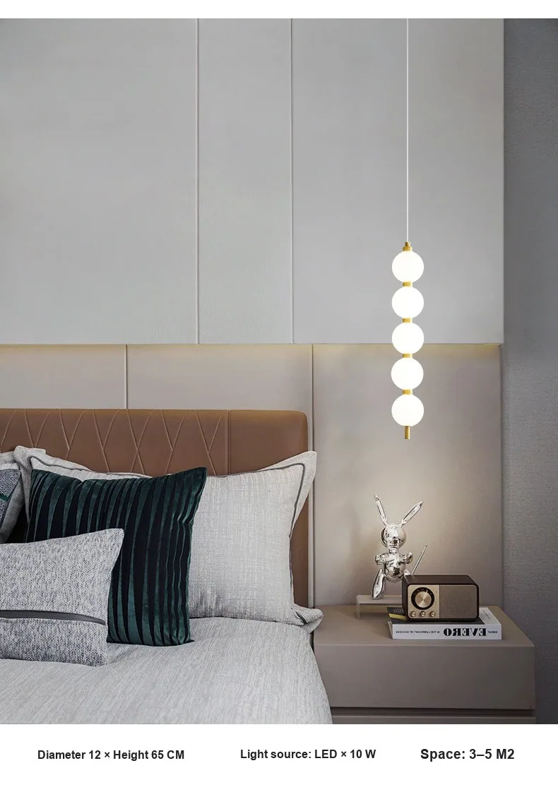 Nordic Chandelier — Bedroom, Bedside & Dining Room — view 14