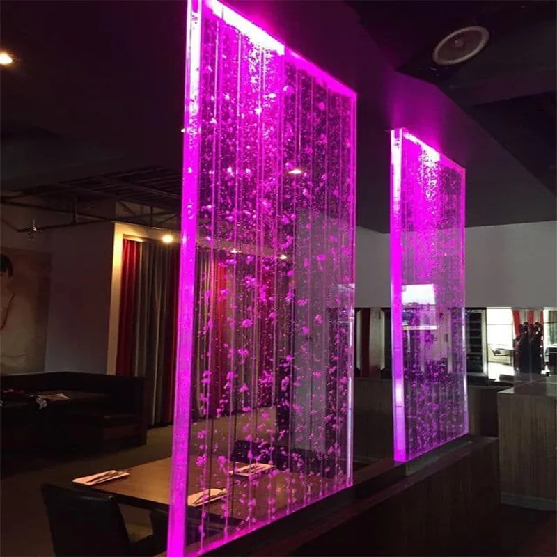 Acrylic Bubble Water Screen — UV-Printed Entrance Partition — view 1