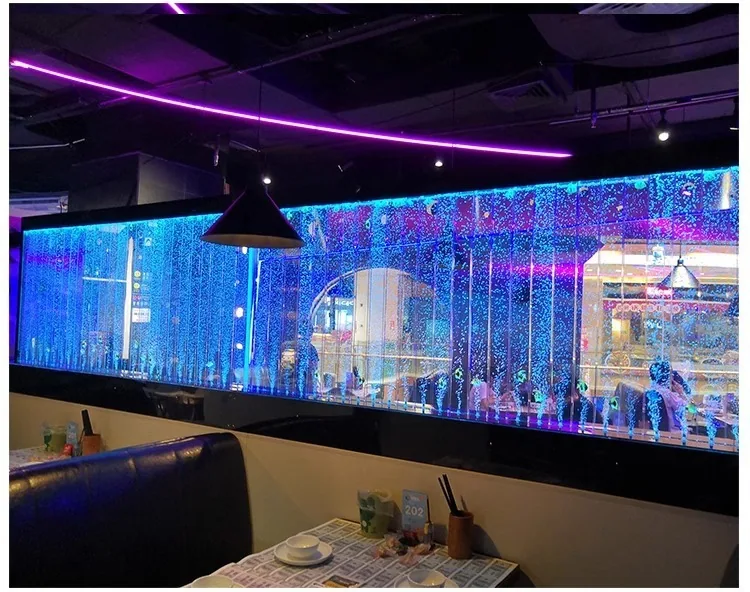 Large Illuminated Acrylic Water Screen — Custom Partition — view 10