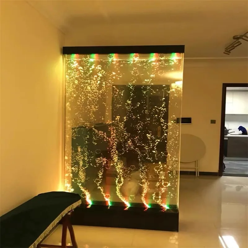 Large Illuminated Acrylic Water Screen — Custom Partition — view 3
