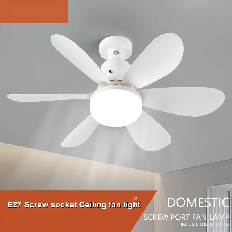 Modern Minimalist Variable-Frequency Ceiling Fan Light — Bedroom & Dining Room — view 2