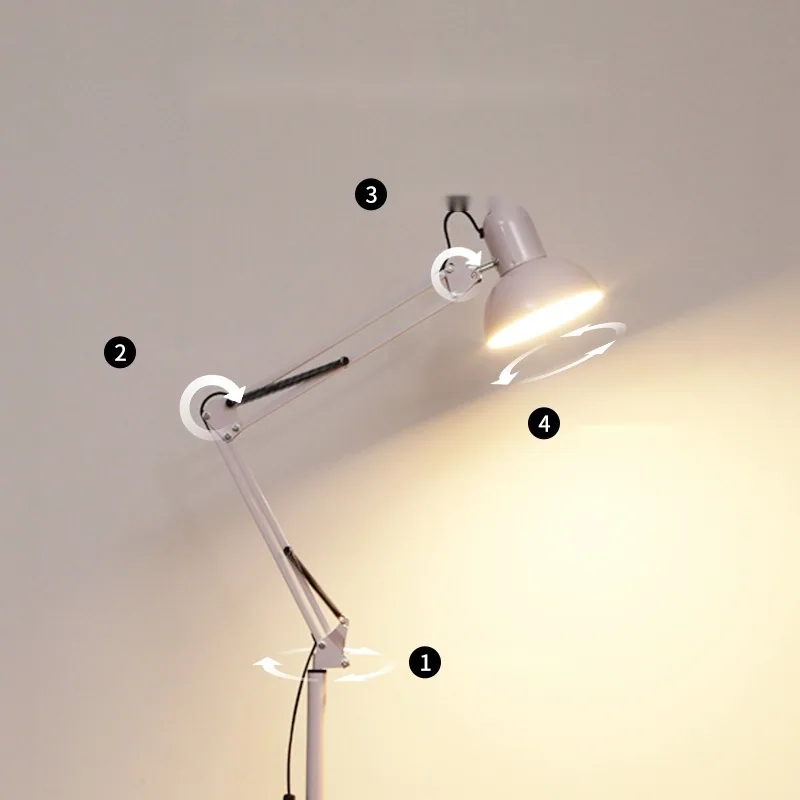 Nordic LED Remote-Controlled Floor Lamp — Living Room, Bedroom & Study — view 4