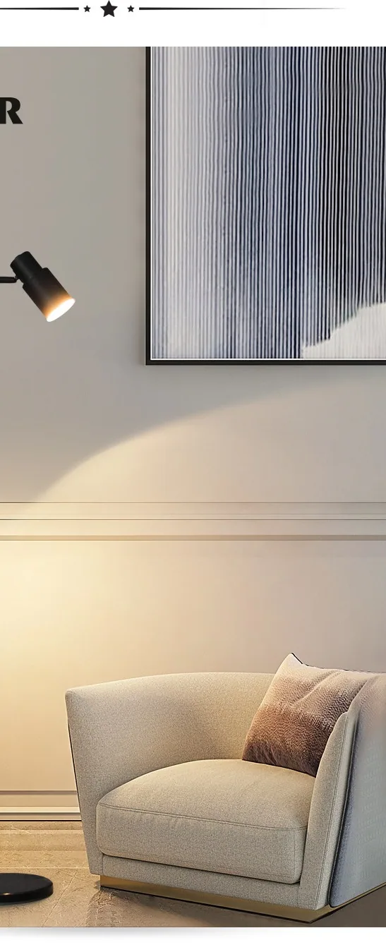 Nordic Reading Floor Lamp — Living Room, Bedroom & Bedside — view 11
