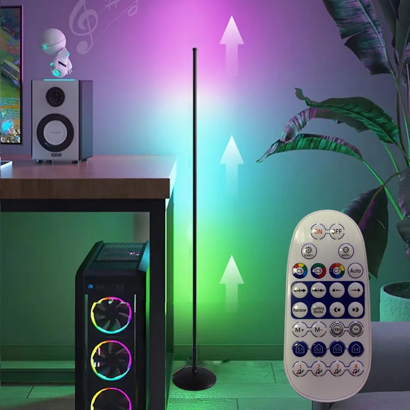 Nordic LED Remote-Controlled Floor Lamp — Living Room, Bedroom & Bedside (Model X2203) — view 6