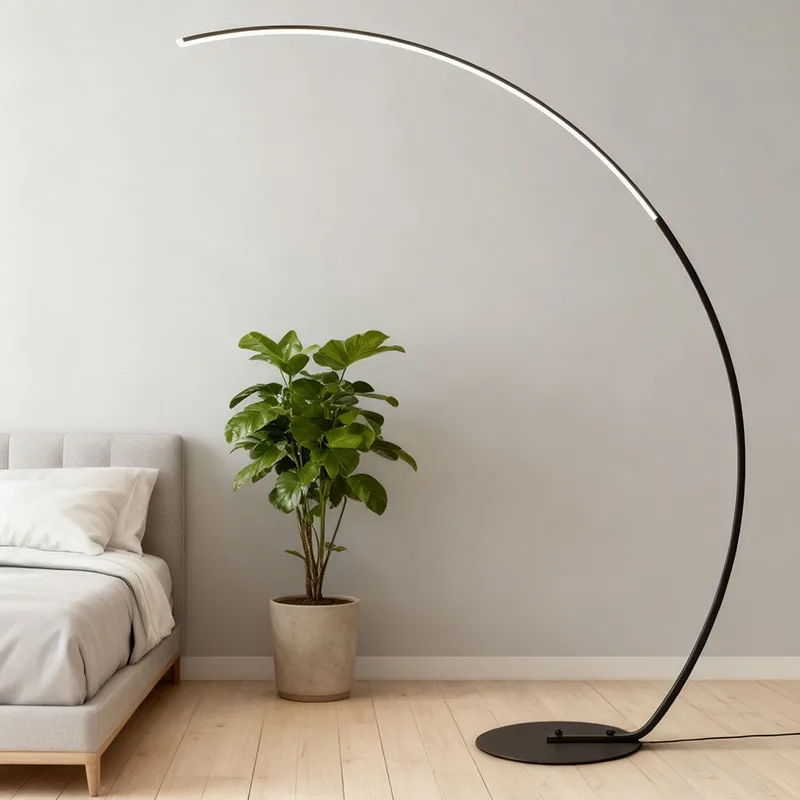 Modern Minimalist Floor Lamp — Living Room, Bedroom & Sofa — view 1