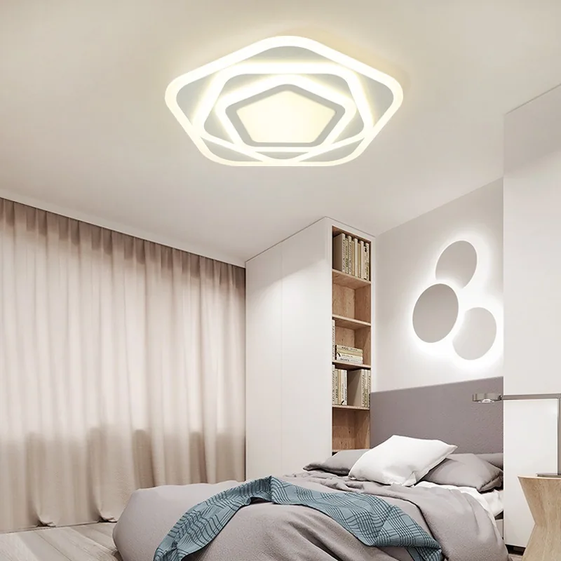 Modern Minimalist LED Acrylic Ceiling Light — Bedroom & Balcony — view 13