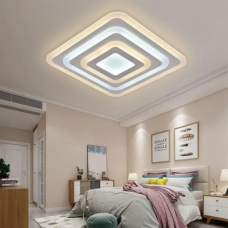 Modern Minimalist LED Acrylic Ceiling Light — Bedroom & Balcony — view 3