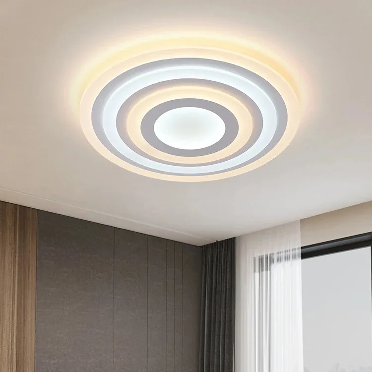 Modern Minimalist LED Acrylic Ceiling Light — Bedroom & Balcony — view 4