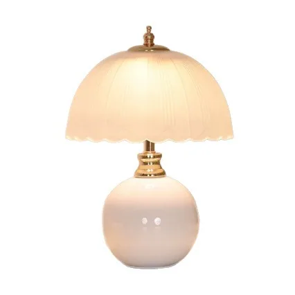 Cream Ceramic Table Lamp — Bedroom & Bedside — view 4