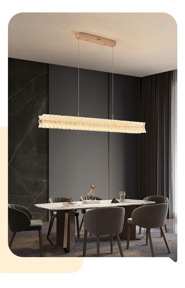 Modern Crystal Chandelier — Living Room & Dining Room — view 8