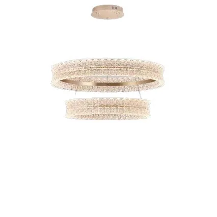 Modern Crystal Chandelier — Living Room & Dining Room — view 5