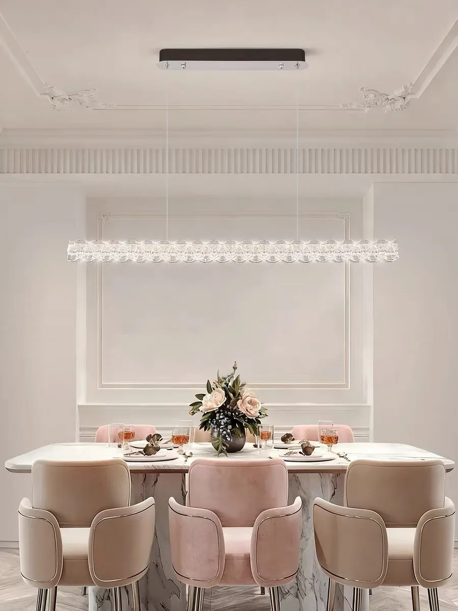 Modern Minimalist Ring Chandelier — Living Room — view 12