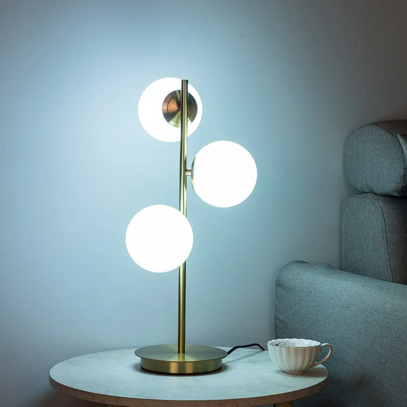 Nordic Glass Globe Floor Lamp — Living Room, Bedroom & Dining Room — view 9