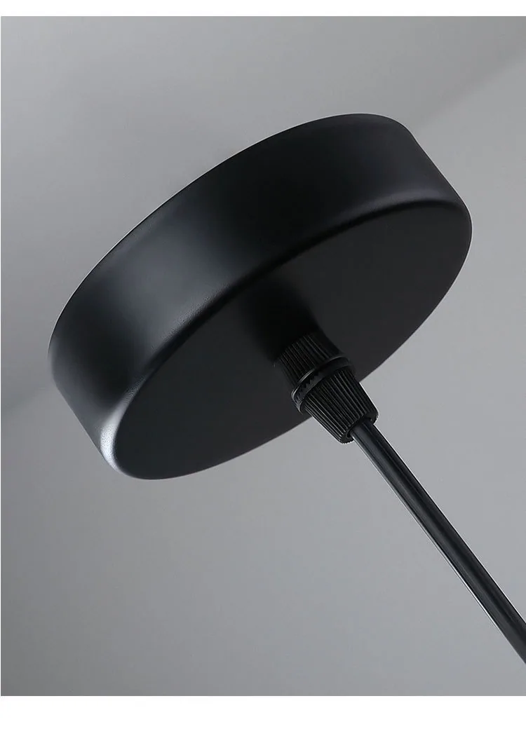 Minimalist Glass Single-Head Chandelier — Dining Room, Bar Counter & Café — view 11