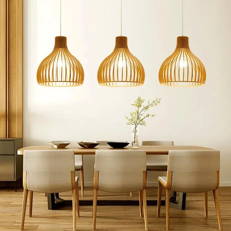 Nordic Solid Wood Chandelier — Bedroom, Bedside & Dining Room — view 15