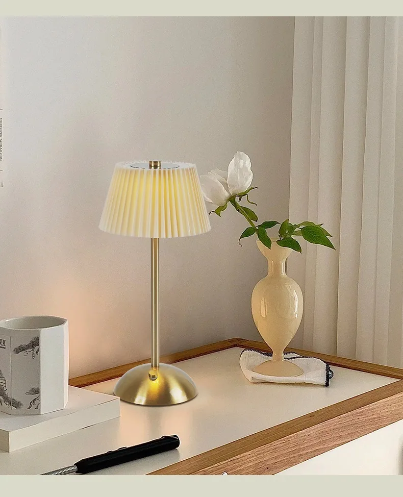 Nordic Fabric Table Lamp — Bedroom, Bedside & Dining Room — view 8