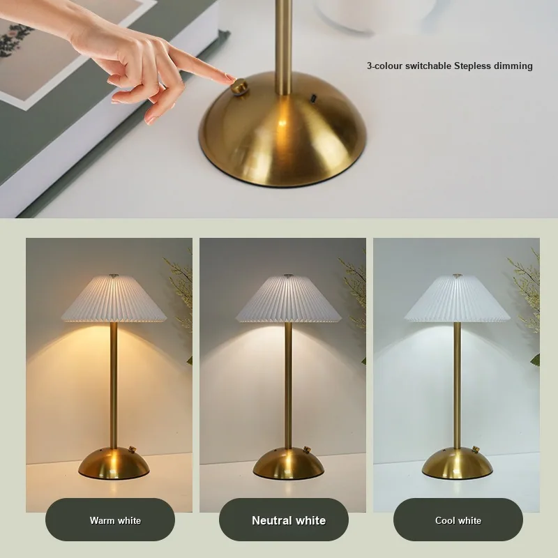 Nordic Fabric Table Lamp — Bedroom, Bedside & Dining Room — view 4
