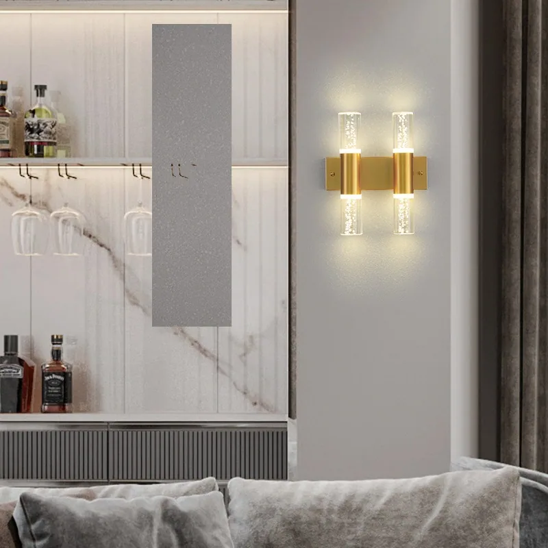Nordic Twin-Head Gold Wall Lamp — Corridor & Bedhead — view 4