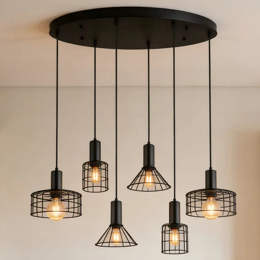 Modern Multi-Head Chandelier — Bedroom, Bedside & Dining Room — view 8