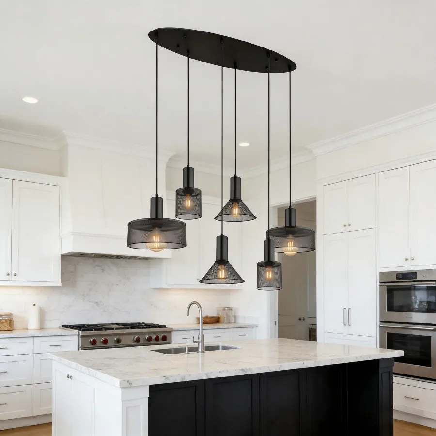 Modern Multi-Head Chandelier — Bedroom, Bedside & Dining Room — view 4