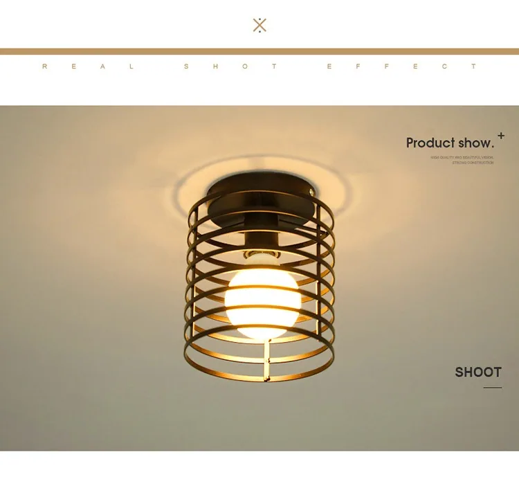 Modern Ironwork Ceiling Light — Walkway, Corridor & Entryway — view 18